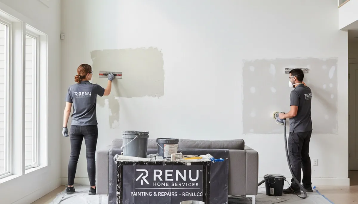 Madison, WI drywall repair for cracks, dents, and nail pops by Madison Paint Pros