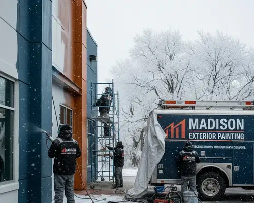 Madison, WI exterior painting services for homes facing harsh weather and seasonal protection